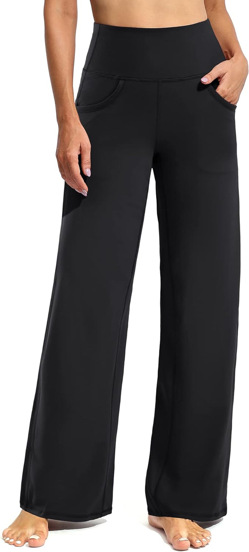 Promover Wide Leg Pants Woman Yoga Pants with Pockets