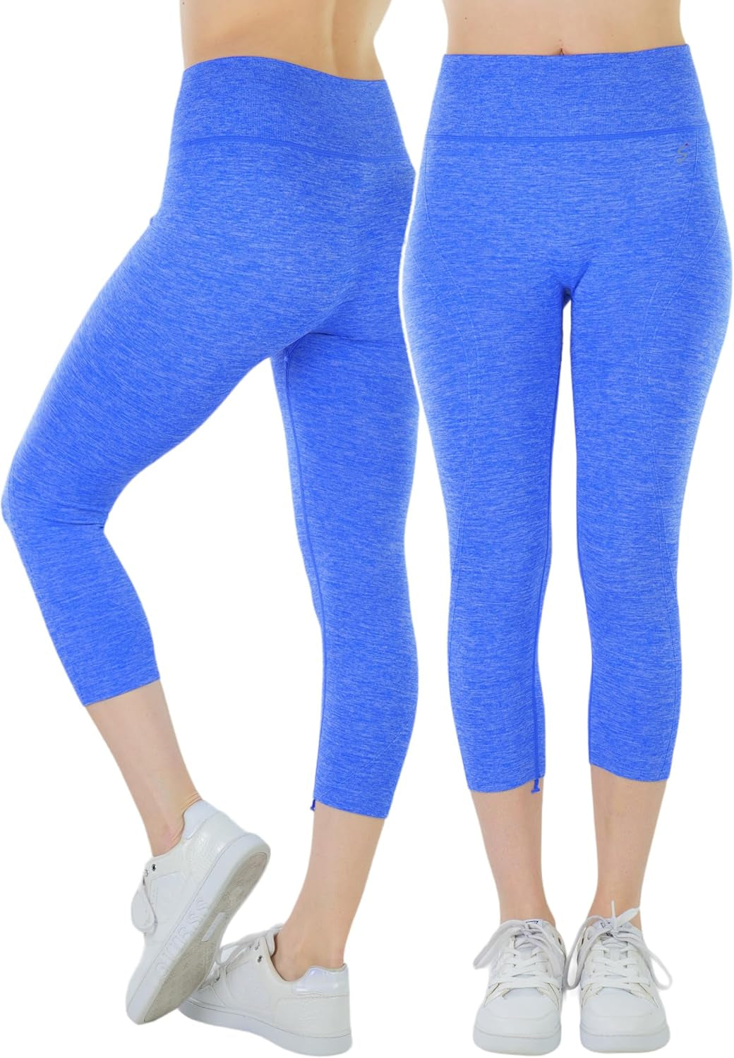 Tobeinstyle Women’S Comfort Heather Assorted Active Wear Seamless Leggings
