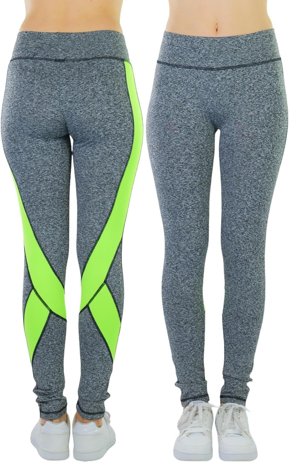 Tobeinstyle Women’S Comfort Heather Assorted Active Wear Seamless Leggings