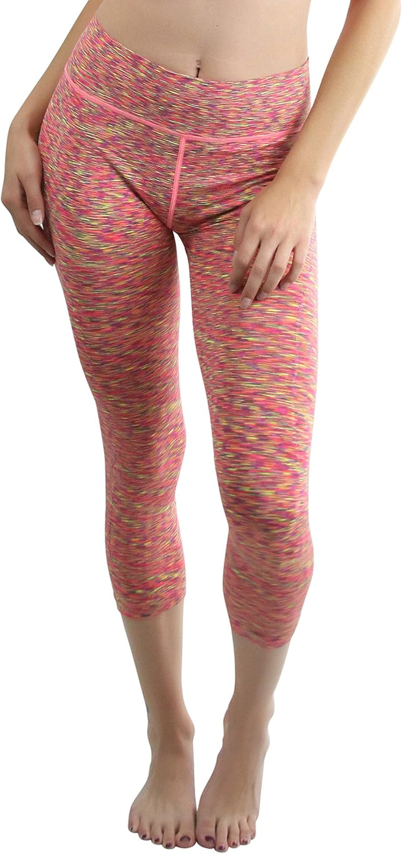 Tobeinstyle Women’S Comfort Heather Assorted Active Wear Seamless Leggings