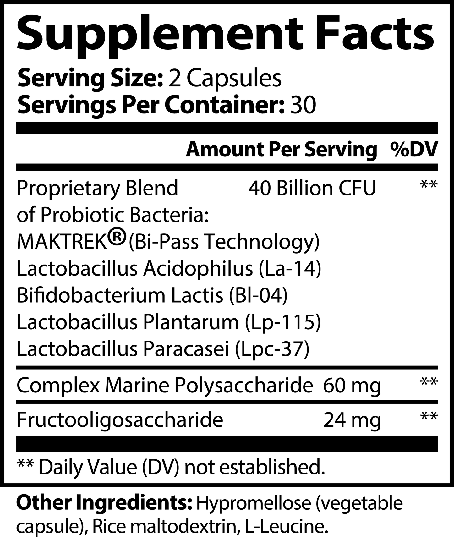 VitalVibe Probiotic 40 Billion with Prebiotics: Gut Health and Immunity