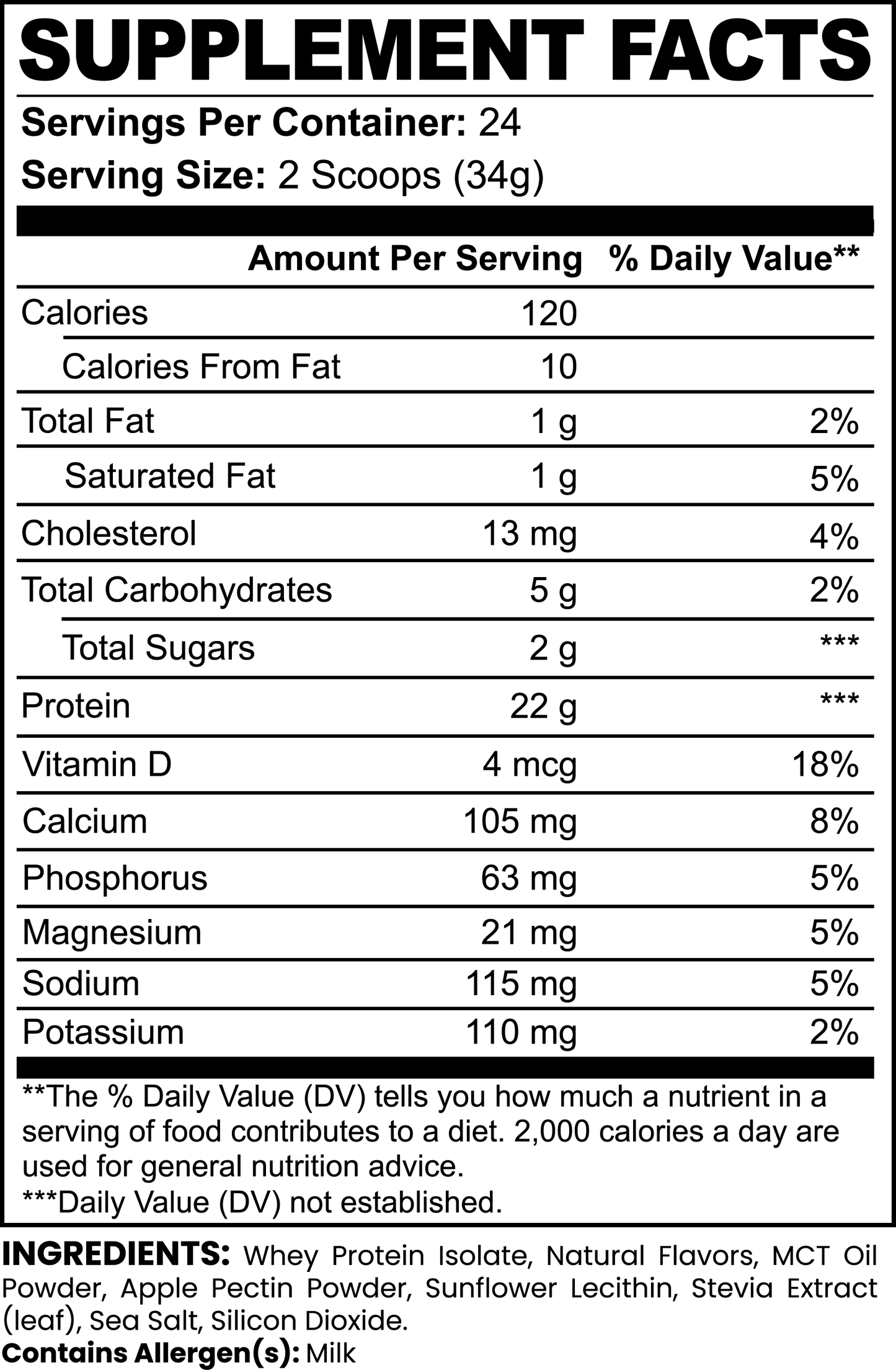 Pure VitalVibe Performance: Vanilla Whey Protein Isolate