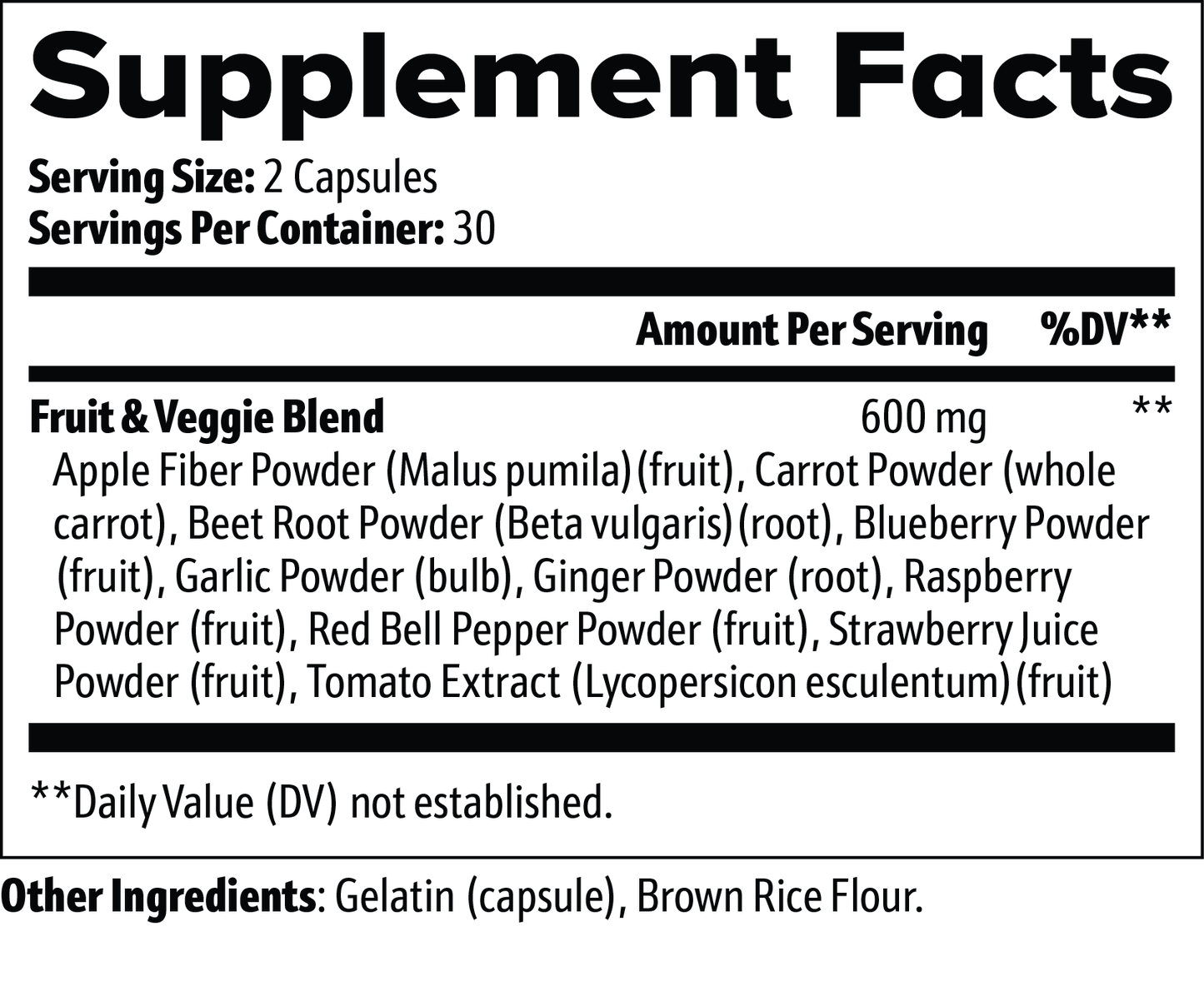VitalVibe Fruits and Veggies