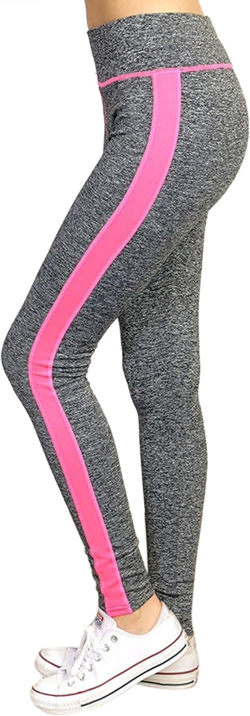 Tobeinstyle Women’S Comfort Heather Assorted Active Wear Seamless Leggings