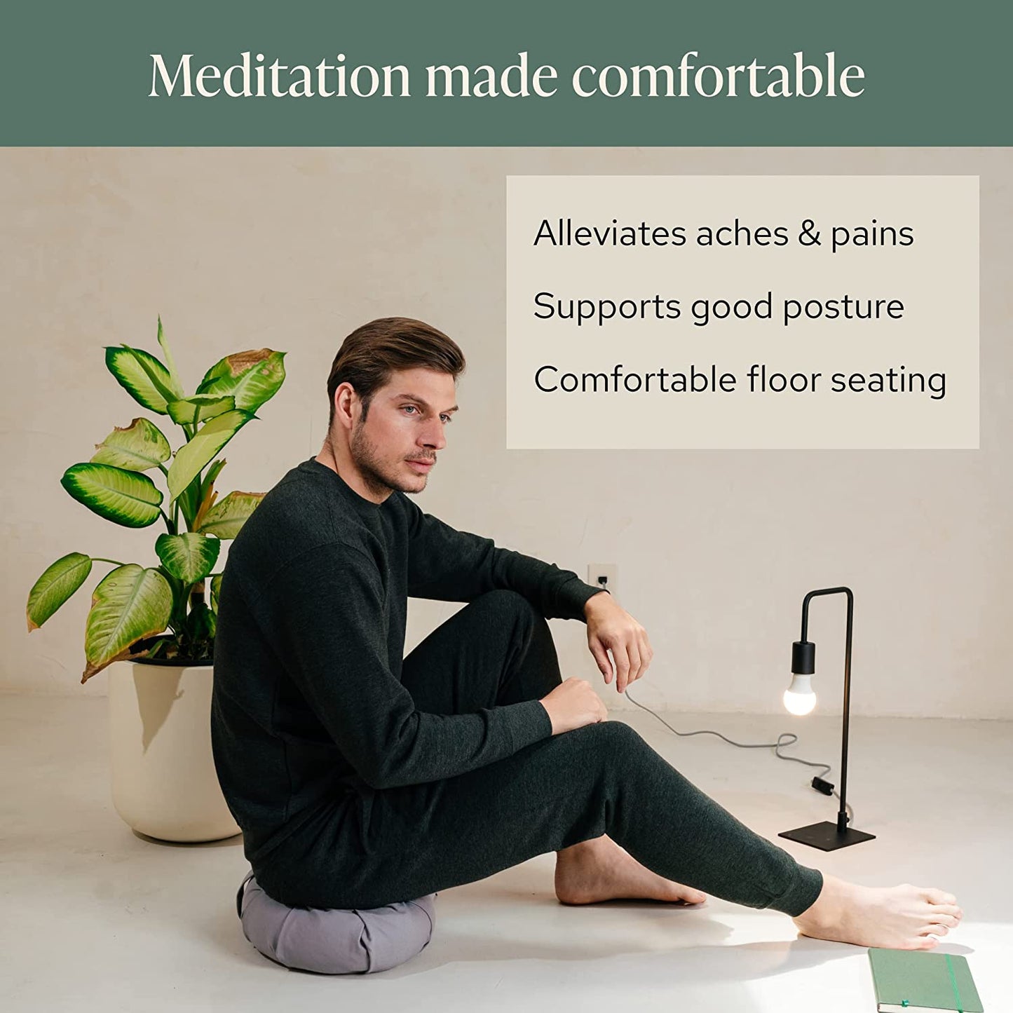 Zafu Yoga Bolster Meditation Cushion