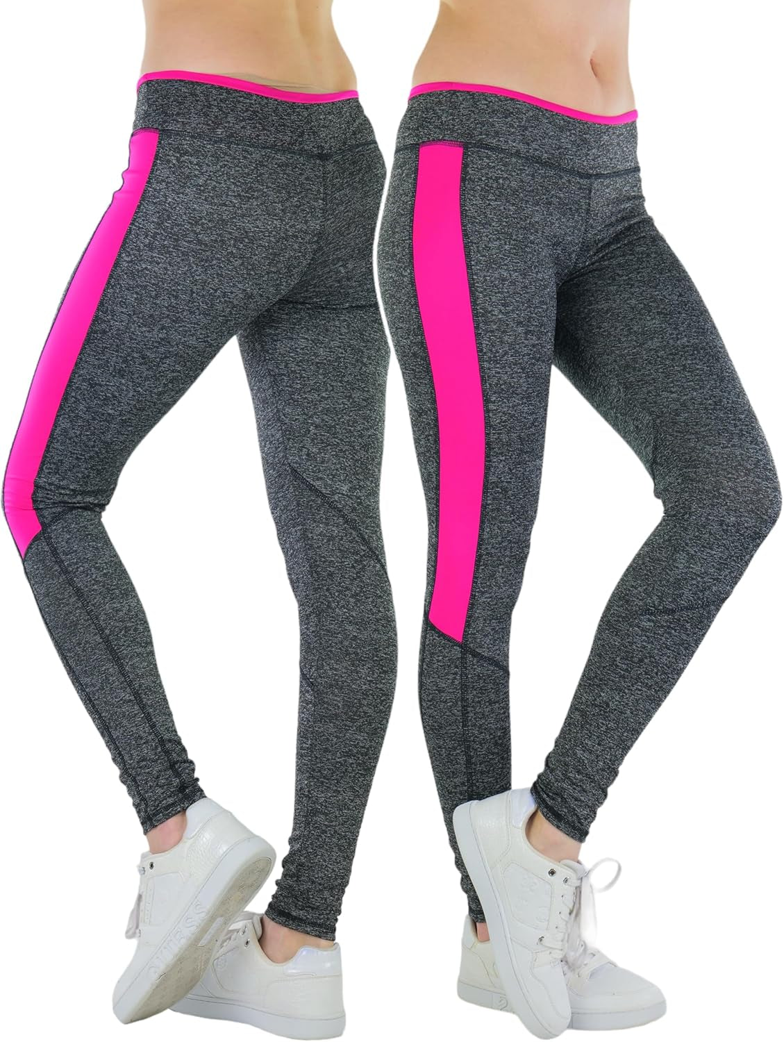 Tobeinstyle Women’S Comfort Heather Assorted Active Wear Seamless Leggings