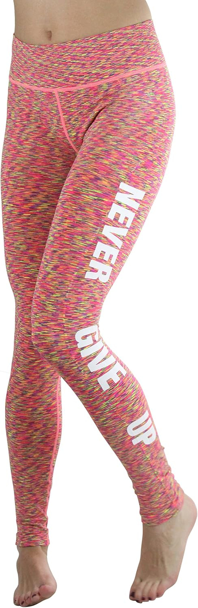 Tobeinstyle Women’S Comfort Heather Assorted Active Wear Seamless Leggings