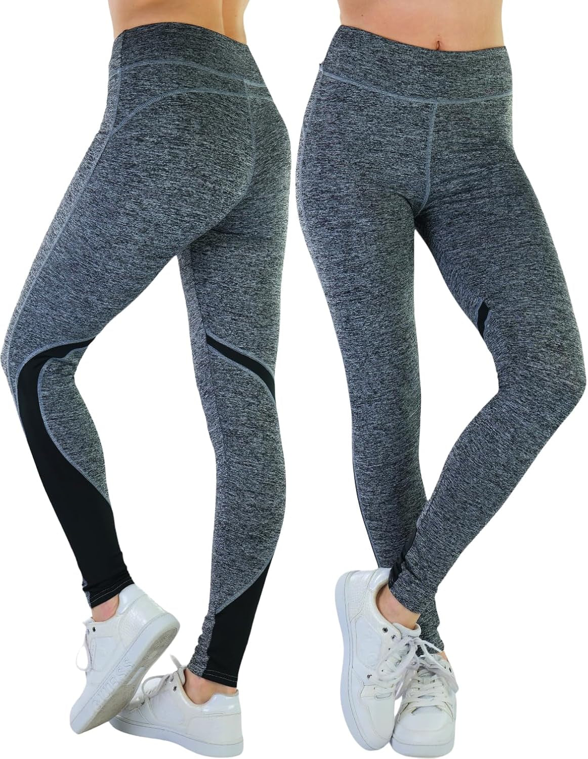 Tobeinstyle Women’S Comfort Heather Assorted Active Wear Seamless Leggings