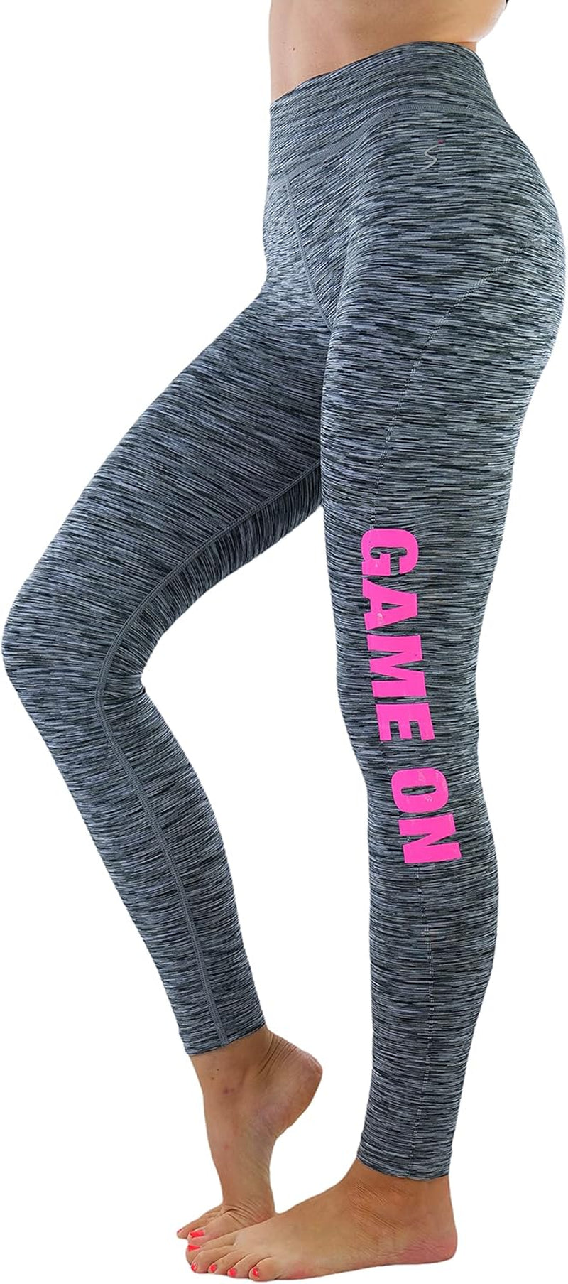 Tobeinstyle Women’S Comfort Heather Assorted Active Wear Seamless Leggings