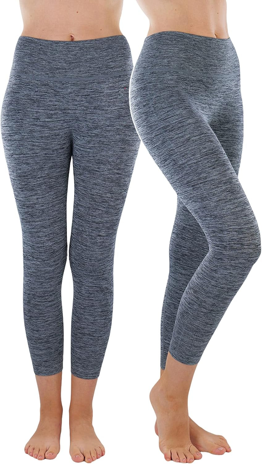 Tobeinstyle Women’S Comfort Heather Assorted Active Wear Seamless Leggings