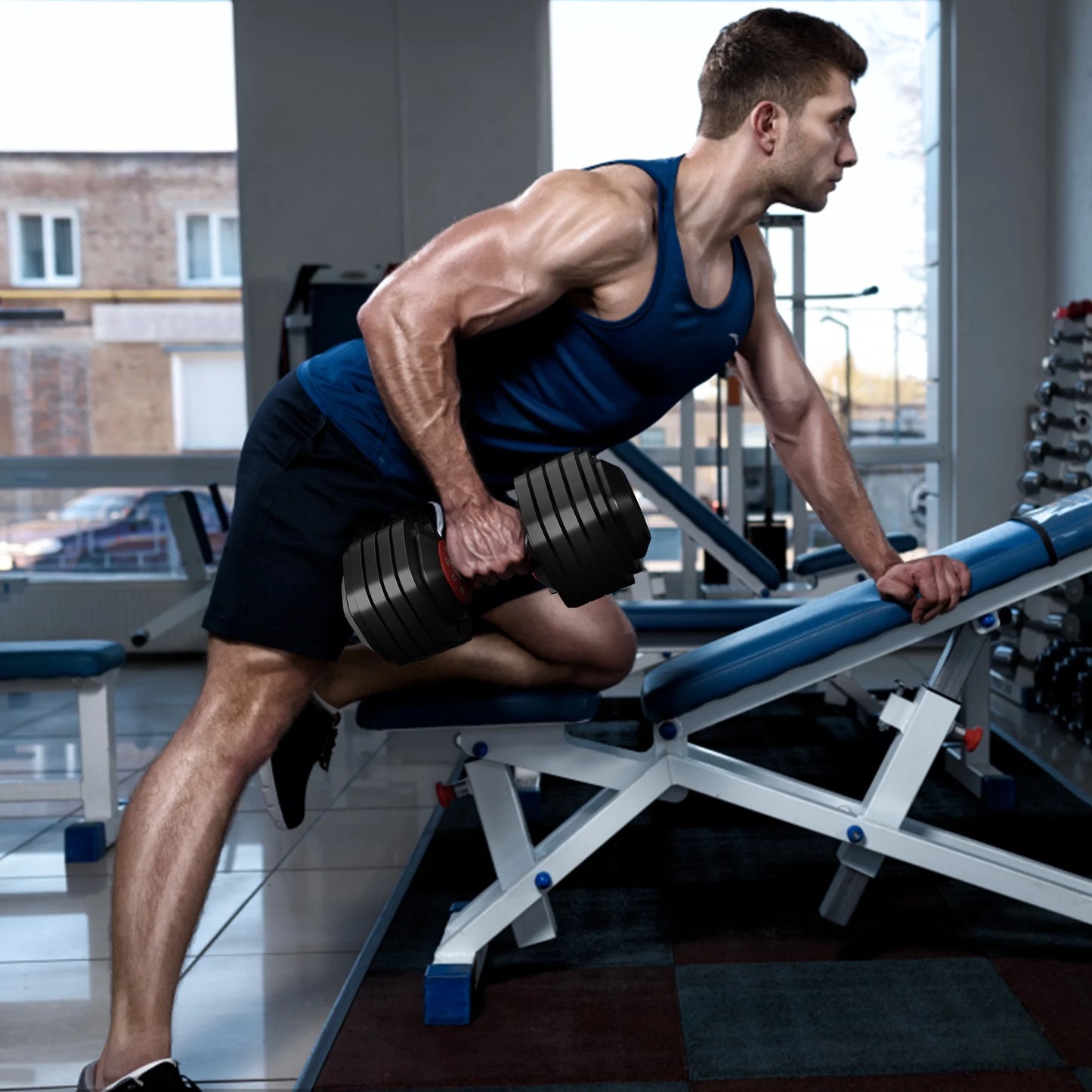 Adjustable Dumbbell Set, 5 in 1
