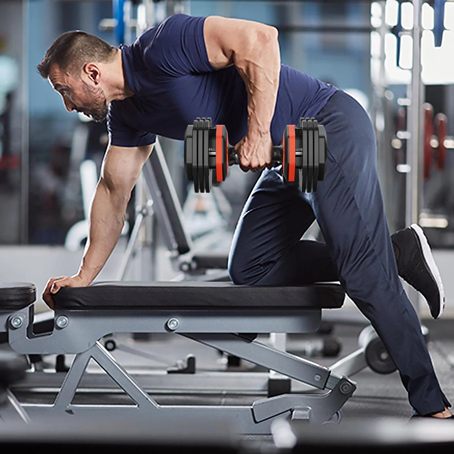 Adjustable Dumbbell Set, 5 in 1