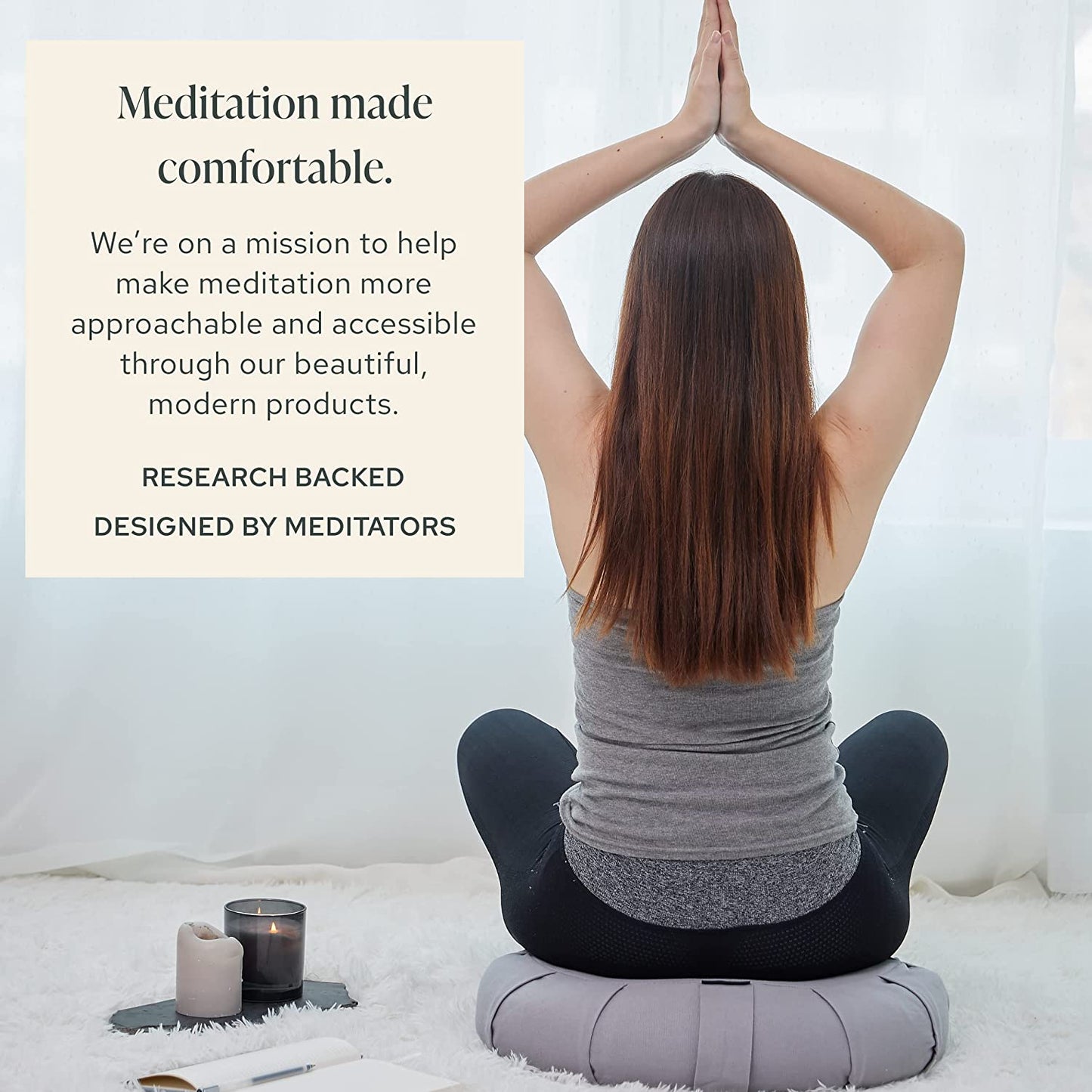 Zafu Yoga Bolster Meditation Cushion