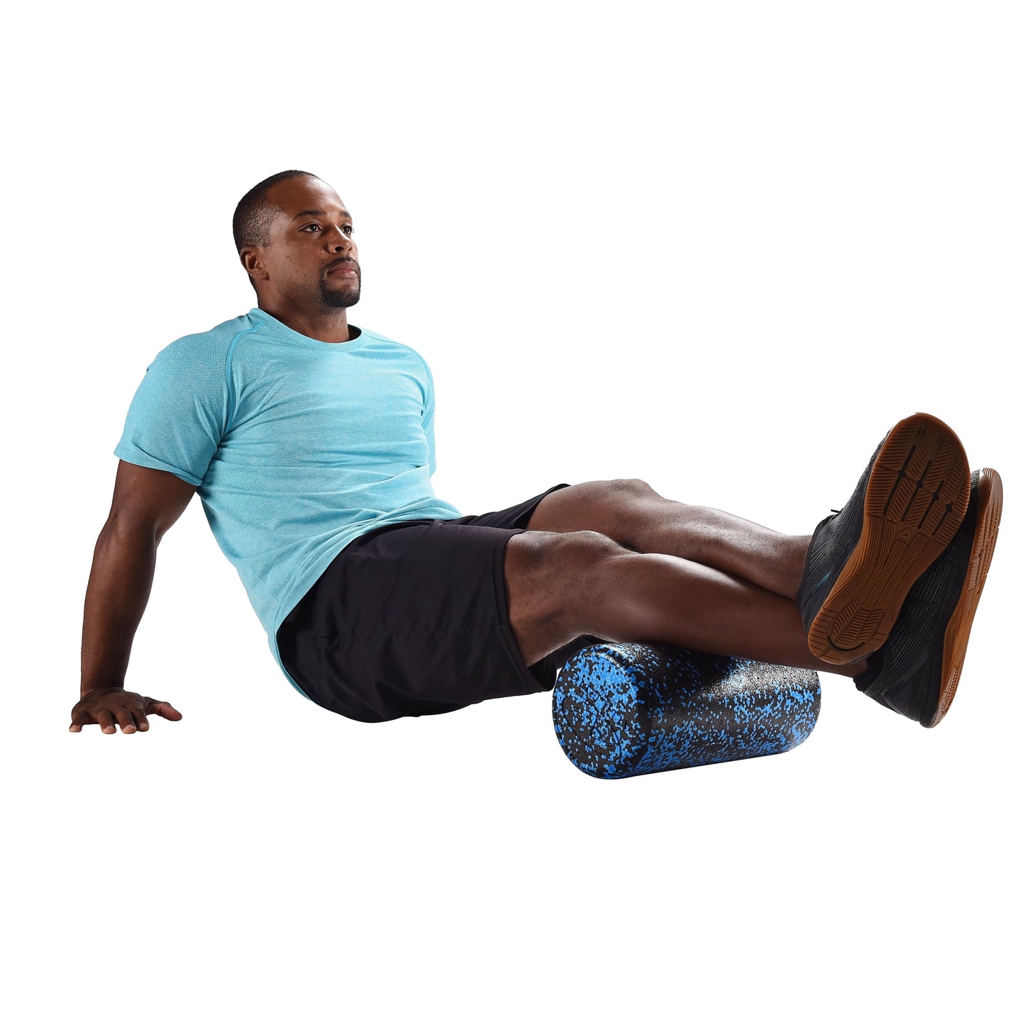 Athletic Works High Density Foam Roller, 13" Length, Blue/Black