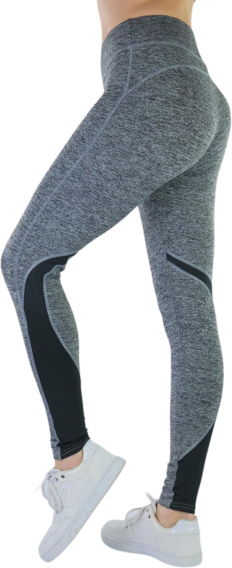Tobeinstyle Women’S Comfort Heather Assorted Active Wear Seamless Leggings