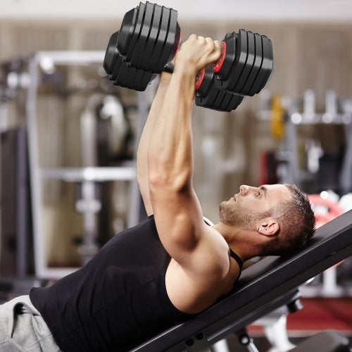 VitalVibe 9-in-1 Adjustable Dumbbell – Quick-Select Strength Training for Home & Gym