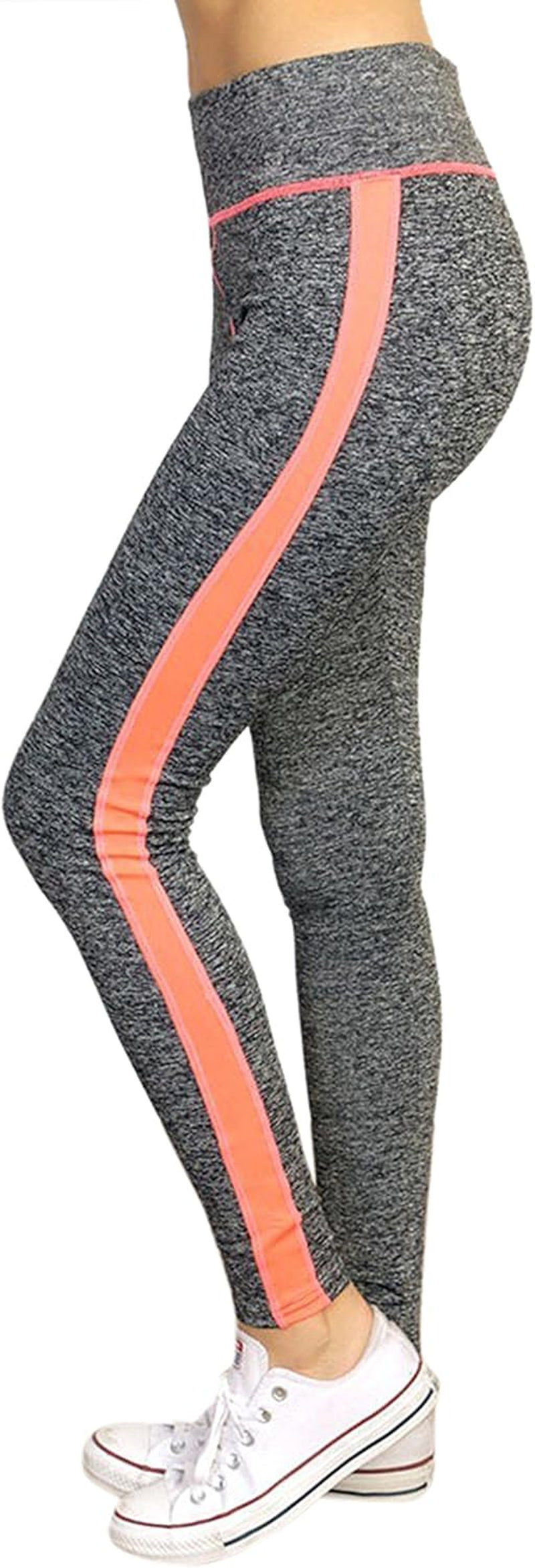 Tobeinstyle Women’S Comfort Heather Assorted Active Wear Seamless Leggings