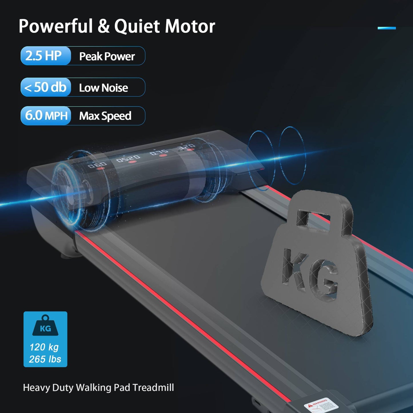 🏃 Under Desk Treadmill – Quiet, Compact Walking Pad for Home & Office Fitness