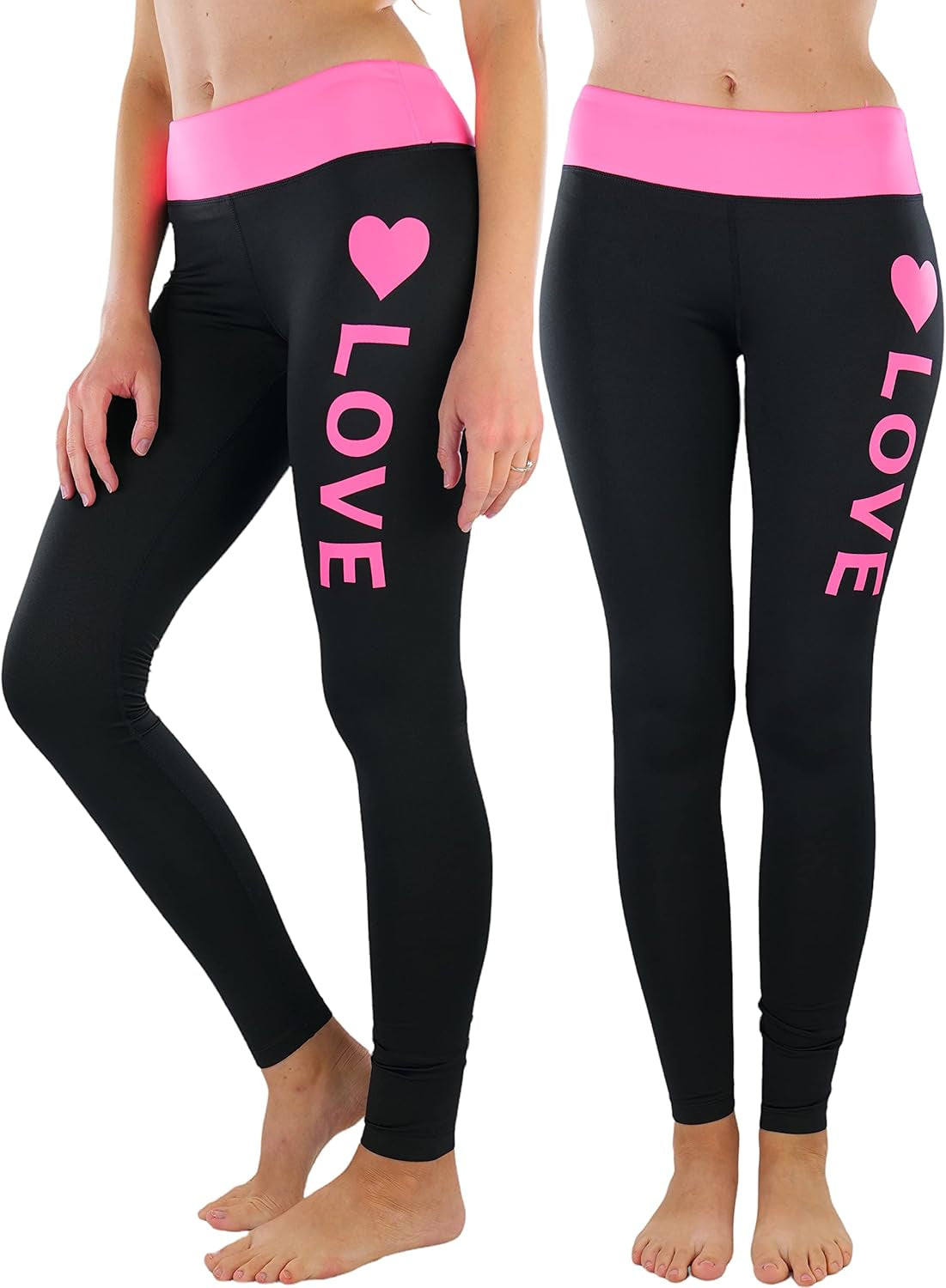 Tobeinstyle Women’S Comfort Heather Assorted Active Wear Seamless Leggings