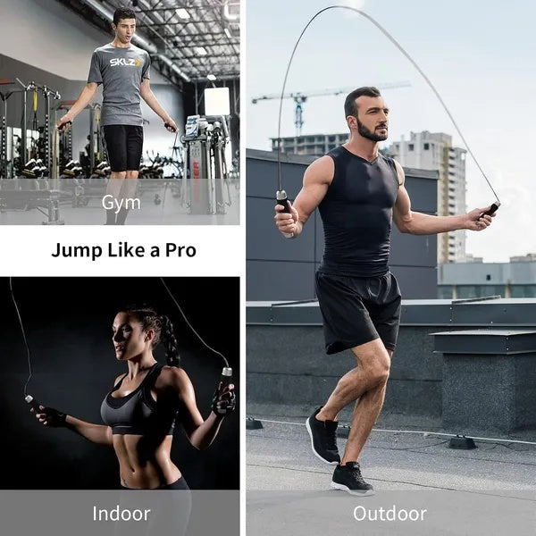 Tangle-Free Adjustable Jump Rope – Smooth, Fast & Customizable