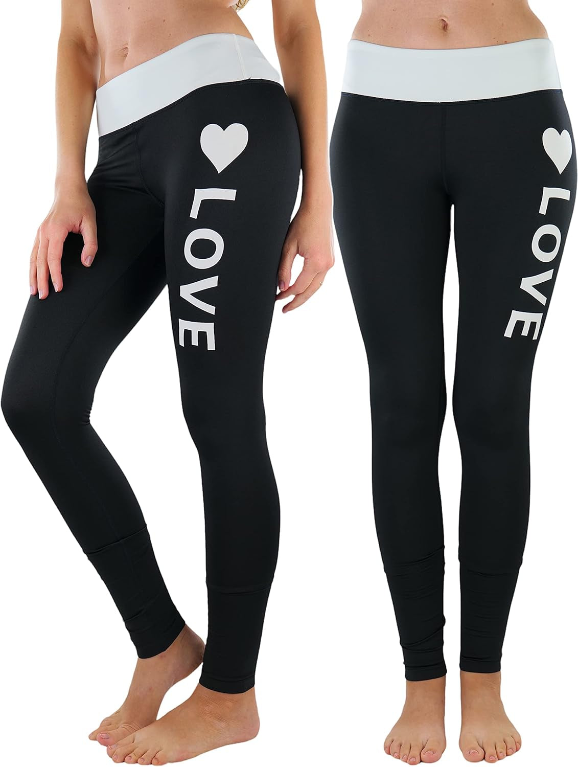 Tobeinstyle Women’S Comfort Heather Assorted Active Wear Seamless Leggings