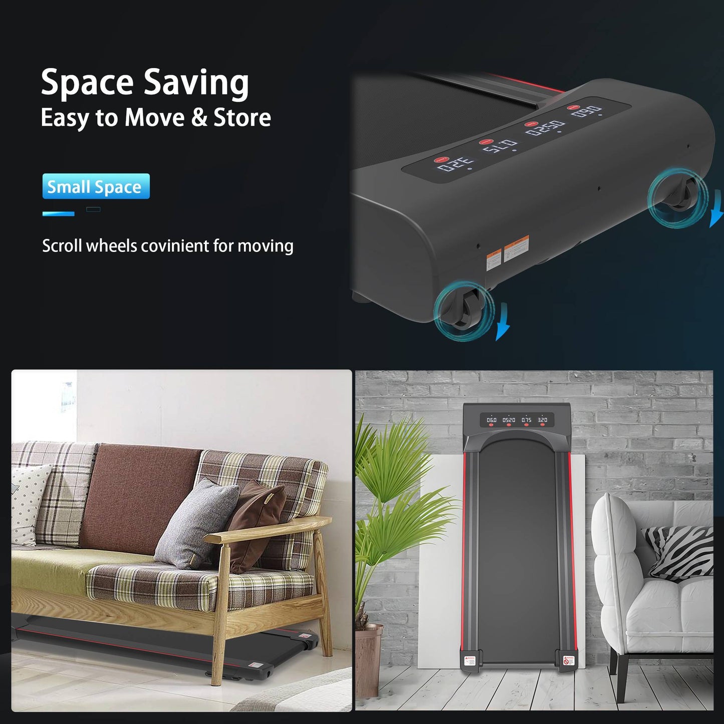 🏃 Under Desk Treadmill – Quiet, Compact Walking Pad for Home & Office Fitness