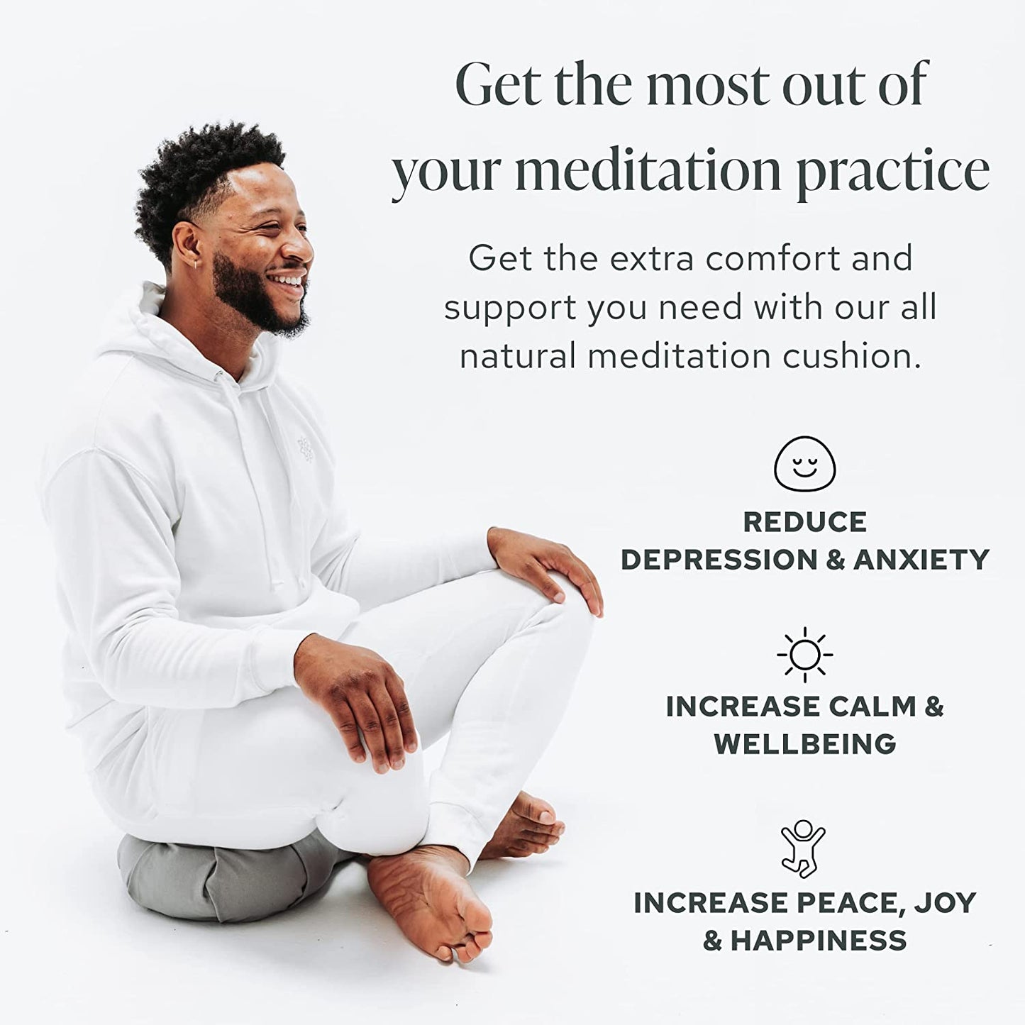 Zafu Yoga Bolster Meditation Cushion