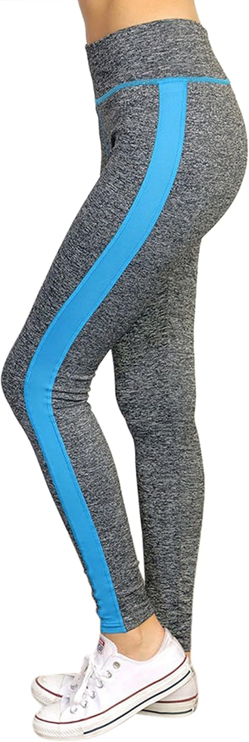 Tobeinstyle Women’S Comfort Heather Assorted Active Wear Seamless Leggings