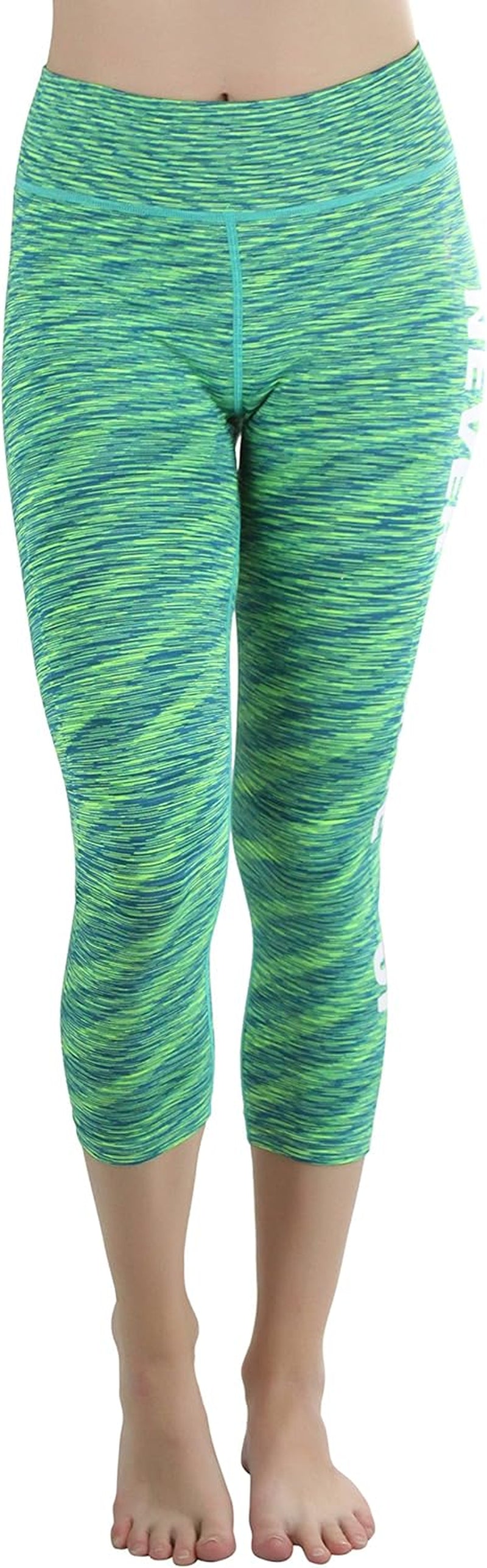 Tobeinstyle Women’S Comfort Heather Assorted Active Wear Seamless Leggings
