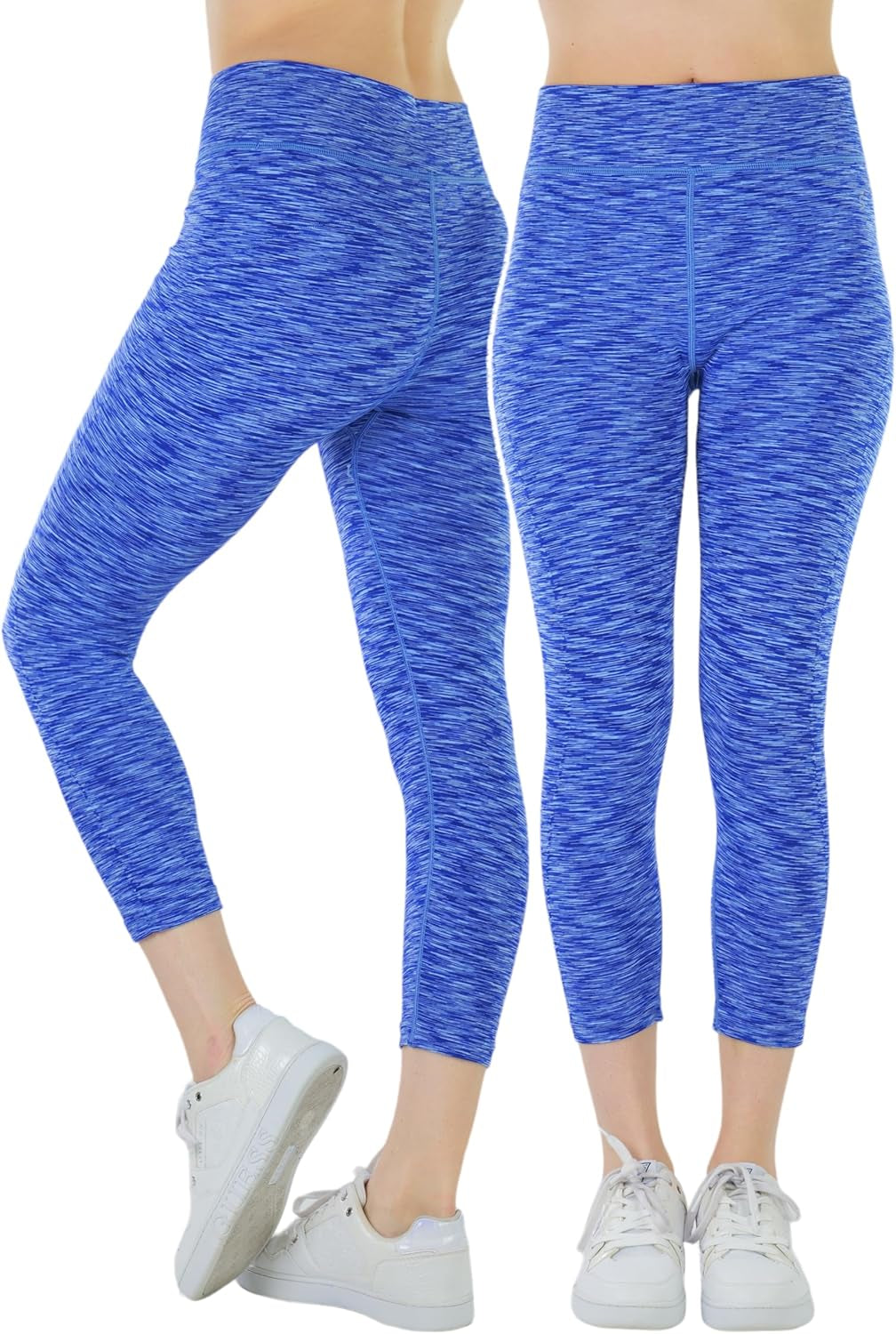Tobeinstyle Women’S Comfort Heather Assorted Active Wear Seamless Leggings