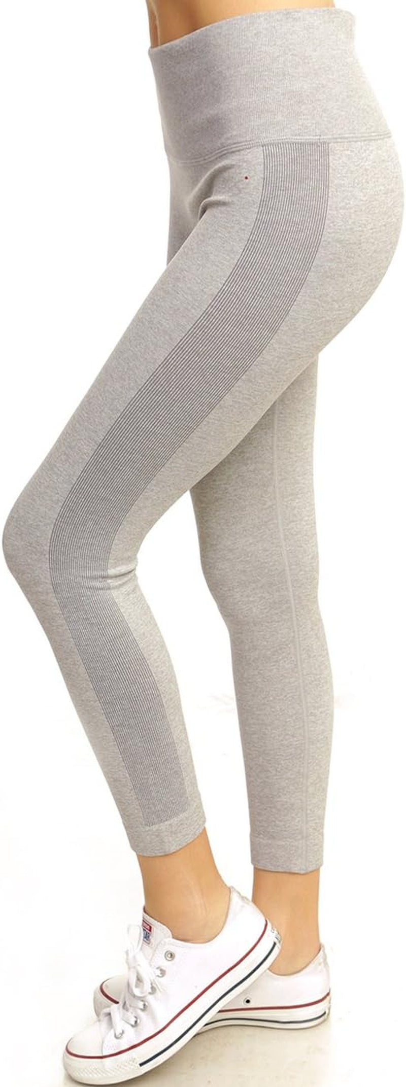 Tobeinstyle Women’S Comfort Heather Assorted Active Wear Seamless Leggings
