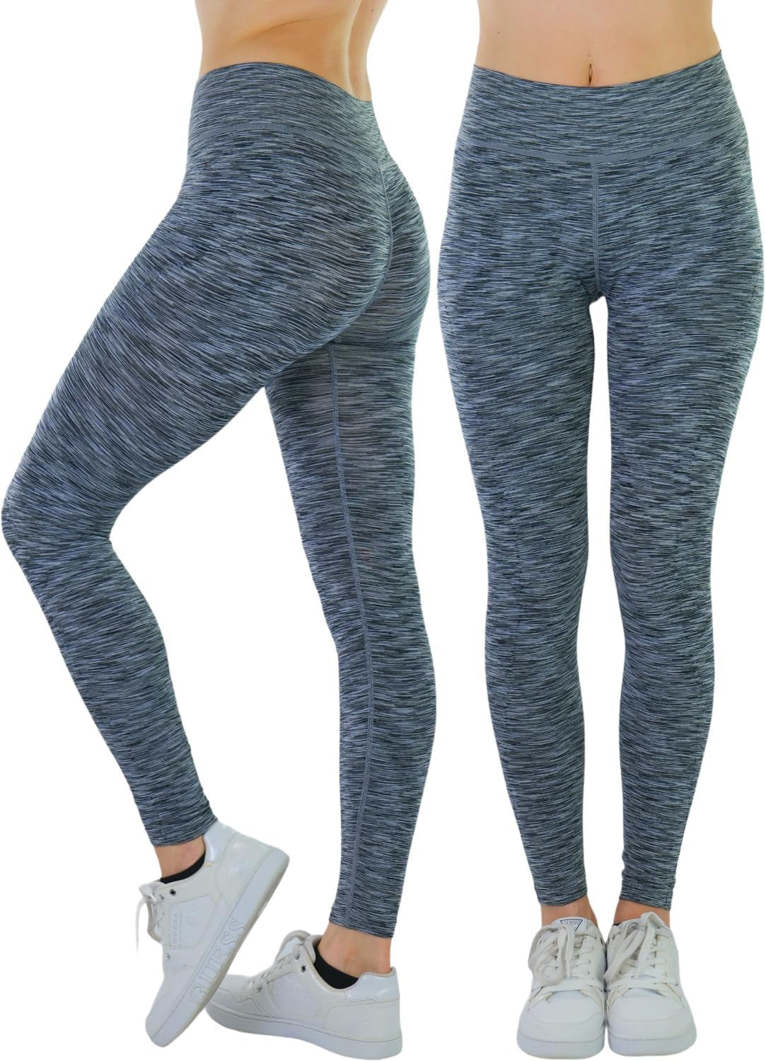 Tobeinstyle Women’S Comfort Heather Assorted Active Wear Seamless Leggings