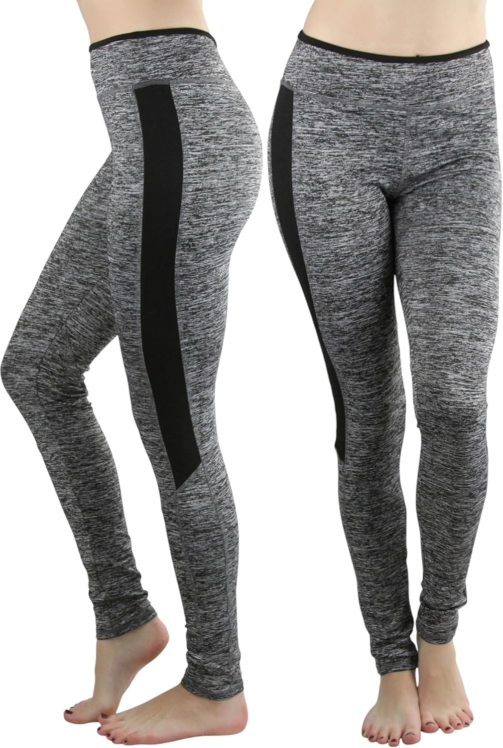 Tobeinstyle Women’S Comfort Heather Assorted Active Wear Seamless Leggings