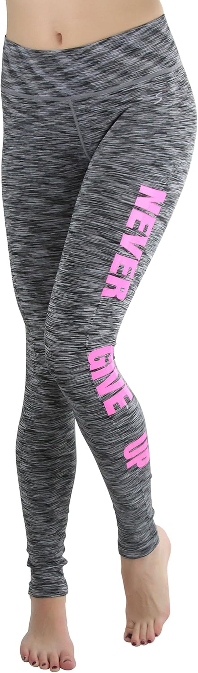 Tobeinstyle Women’S Comfort Heather Assorted Active Wear Seamless Leggings