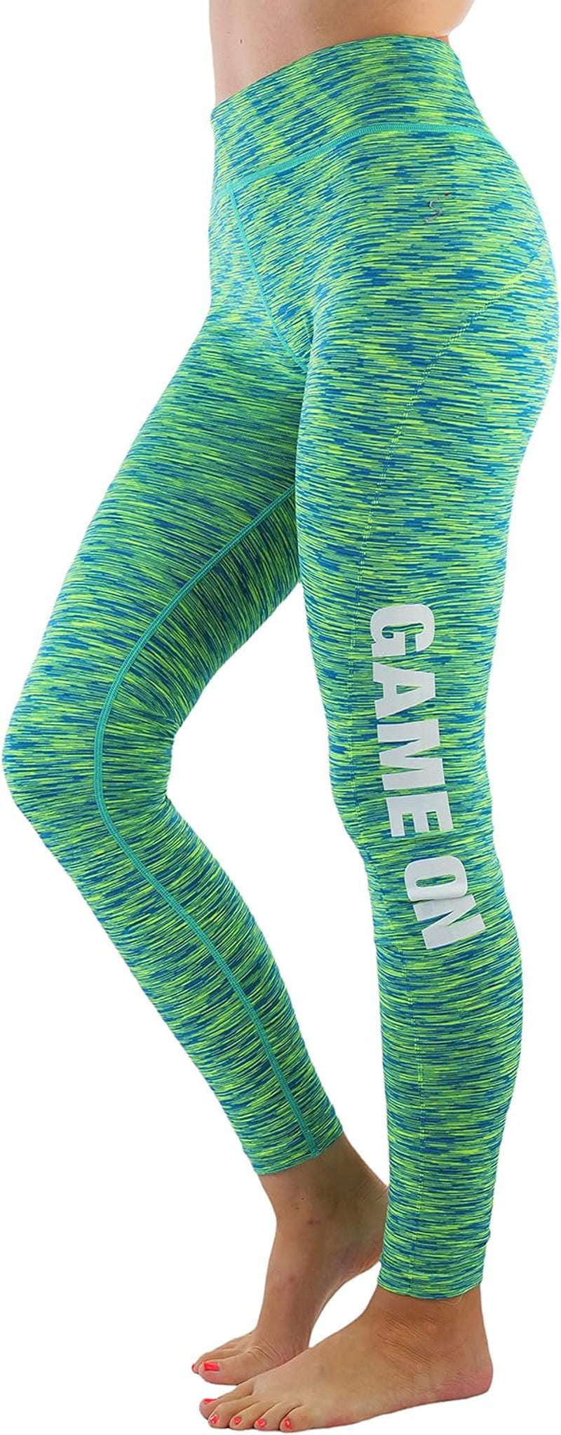 Tobeinstyle Women’S Comfort Heather Assorted Active Wear Seamless Leggings