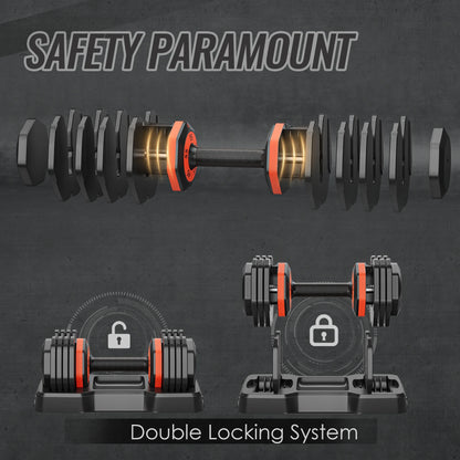 Adjustable Dumbbell Set, 5 in 1 