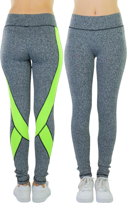 Tobeinstyle Women’S Comfort Heather Assorted Active Wear Seamless Leggings