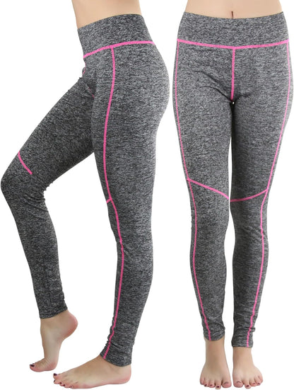 Tobeinstyle Women’S Comfort Heather Assorted Active Wear Seamless Leggings