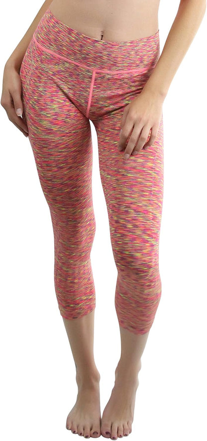 Tobeinstyle Women’S Comfort Heather Assorted Active Wear Seamless Leggings