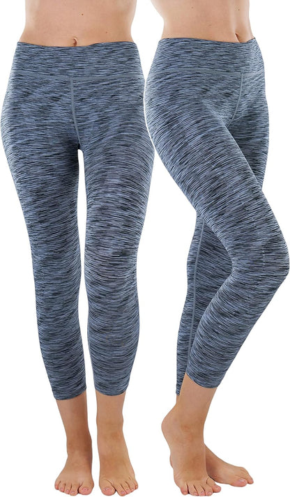 Tobeinstyle Women’S Comfort Heather Assorted Active Wear Seamless Leggings