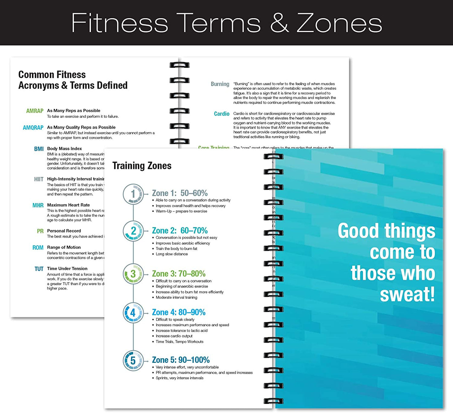 Workout Fitness Journal Nutrition Planners: Clip-In Bookmark