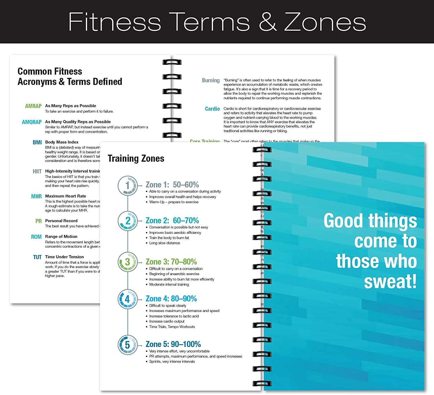 Workout Fitness Journal Nutrition Planners: Clip-In Bookmark
