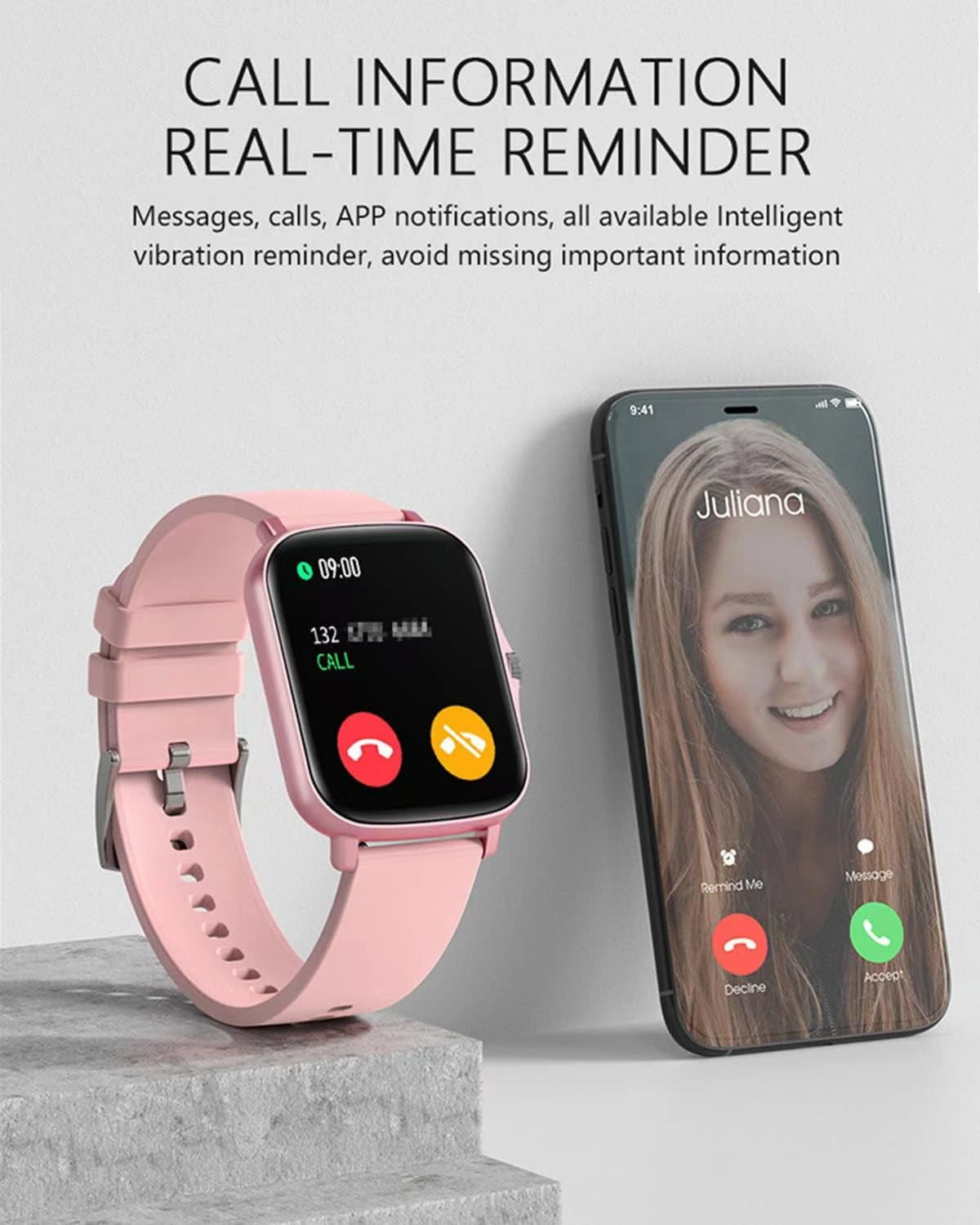 Smart Fitness Tracker Watch for Android/Ios 