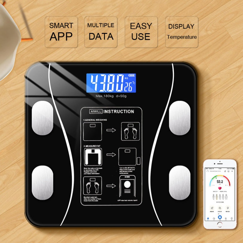 Smart Electronic Weight Scale - Smart Body Fat Scale, Digital Weighing Scale & Health Monitoring Scale