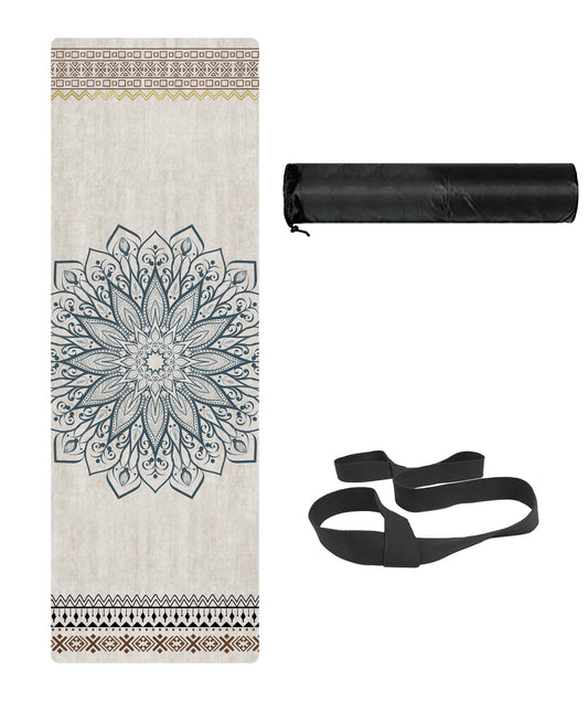 Premium non-slip yoga mat – eco-friendly yoga mat for exercise and fitness; perfect Pilates yoga mat for floor workouts