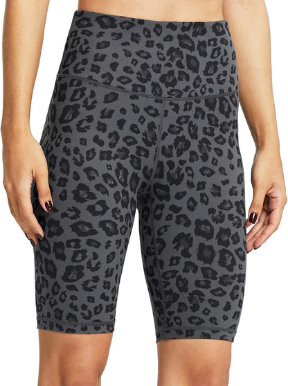 ZUTY 10" Biker Shorts Women High Waisted with 2 Hidden Pockets