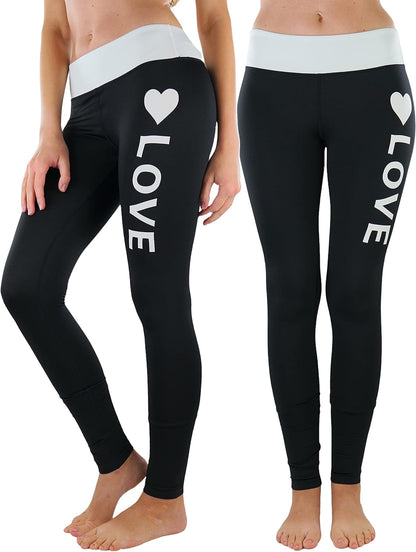 Tobeinstyle Women’S Comfort Heather Assorted Active Wear Seamless Leggings