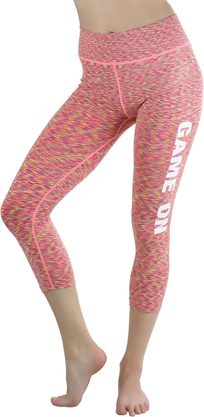Tobeinstyle Women’S Comfort Heather Assorted Active Wear Seamless Leggings