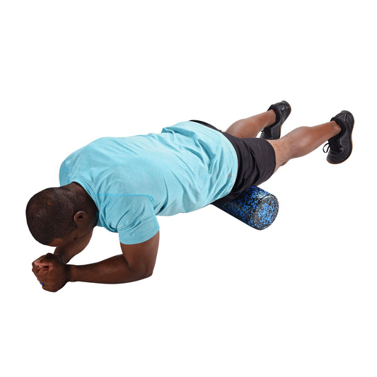 Athletic Works High Density Foam Roller, 13" Length, Blue/Black