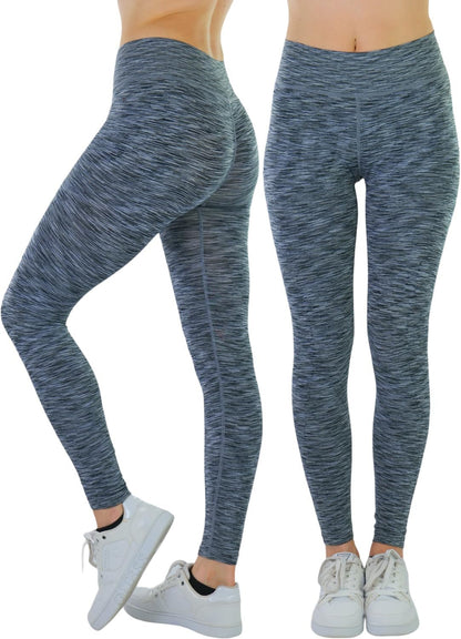 Tobeinstyle Women’S Comfort Heather Assorted Active Wear Seamless Leggings